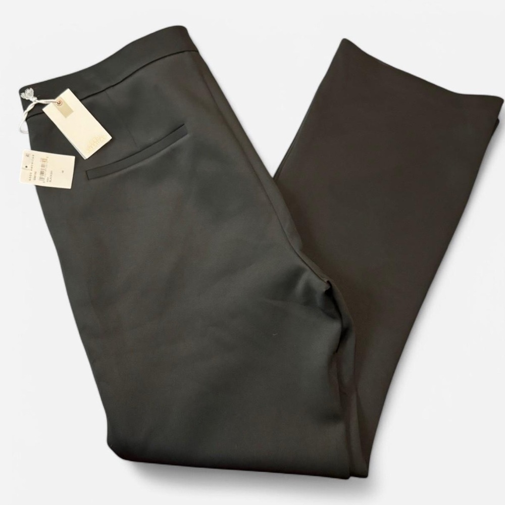 Good American Classic Black Wide Leg Trousers - Picture 6 of 11